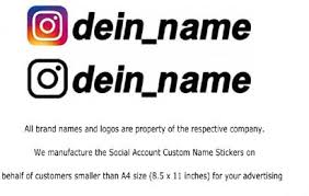 Maybe you would like to learn more about one of these? Instagram Aufkleber Mit Namen Kaufen Benutzernamen Sticker Logo Gestalten 10004