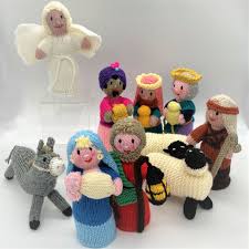 7074 tips and suggestions for yarn substitutions Hand Knitted Nativity Set Southwell Minster
