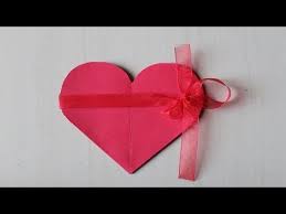 Fold the card template in half along the dashed line in the middle of the page. Diy How To Make Heart Shape Card Valentine Pop Up Card Youtube