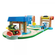 Here is my entire thomas wooden railway collection as of march 2021! Learning Curve Thomas Wooden Railway Early Engineers Busy Day On Sodor Set Walmart Com Walmart Com