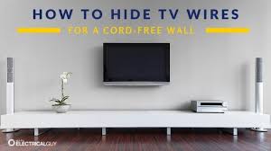 If you have a smart tv and your isp (internet service provider) is either opening the wall for cable and electrical or, awkwardly running long cables along a shelving unit to the electrical (we built a mantel to prevent heat from. How To Hide Tv Cords And Wires Ask The Electrical Guy