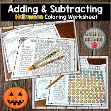 Representing positive integers with tiles of one color and negative integers with tiles of another color sarah carter offers a framework for taking this approach here: Subtracting Integers Coloring Worksheets Teaching Resources Tpt