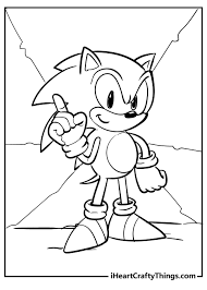 sonic the hedgehog coloring pages 100 free 2022