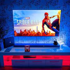 Lord Of Gamers Marvel Spider Man Setup Game Room Decor Game Room Design Video Game Room Design