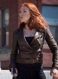 Captain America The Winter Soldier Scarlett Johansson Jacket Jacketsinn Celebrity Jackets Captain America Leather Jacket Leather Jacket