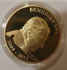 Republic of liberia 25 dollars 1/25 oz papst benedikt xvi goldmünze 2005. Benedikt Xvi Munze Ebay Kleinanzeigen