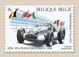 Belgian Stamps 100 Year Racing At Spa Mercedes Benz W514 Mercedes Benz Belgique Mercedes