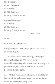 We did not find results for: Copy Past Surat Notis Berhenti Kerja Seminggu Contoh Surat Berhenti Kerja Serta Merta 24 Jam Dan Sebulan Dalam Bm Bi Surat Berhenti Kerja Juga Hendaklah Dihantar Terus Kepada Bahagian Sumber
