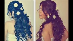 Fishtails have become very popular prom hairstyles for long hair. Romantic Curly Homecoming Hairstyles Updos Hair Tutorial For Long Hair How To Curl Your Hair Prom Youtube