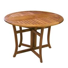 Table pliante au meilleur prix parmi le plus grand choix du web sur meubles.fr. Outdoor Interiors Table Pliante Ronde En Bois D Eucalyptus 43 Brun 10020 Reno Depot