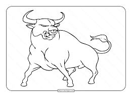45 beautiful patterns for any skill level; Bull Coloring Pages