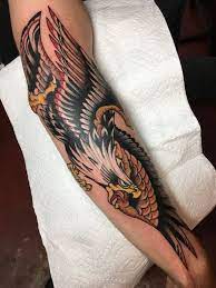 American Traditional Tattoo By Josh Hondros Tradition Tattoo Delray Florida Traditional Eagle Tattoo American Traditional Tattoo Traditional Tattoo Design