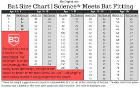 Inspirational Bat Size Chart Michaelkorsph Me