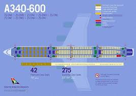 South African Airways Fleet Airbus A340 600 Details And