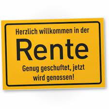 DankeDir! Rente - Kunststoff Schild lustiger Spruch - Geschenkidee Abschied  Kart 4260701072645 | eBay
