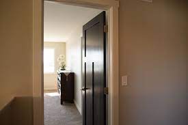 Interior Doors Three Panel Poplar Doors Prefinished In Our Portobello Waterborne Uv Stain With Wood Doors Interior White Interior Doors Interior Door Styles