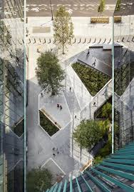 Scape Recalls Diagonal Paths Of The L Enfant Plan For Washington D C For Midtown Center Pla Plaza Design Urban Landscape Design Landscape Architecture Design