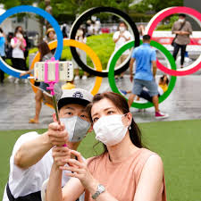 Forming the official tokyo games symbol before shaping into earth. G4bpiggbcx8iem
