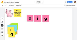 Earlier This Past Week I Had The Opportunity To Explore Google Jamboard With Some Of My Teache In 2020 Google Classroom Assignments Kindergarten Technology Word Sorts