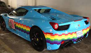 Ever since dj deadmau5 revealed his unique nyan cat wrapped ferrari 458 spider, it has been talked about both positively and negatively. Deadmau5 Selling Nyan Cat Themed Ferrari 458 Ctv News