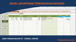 Cara membuat jurnal khusus penjualan di excel. Excel Akuntansi Perusahaan Dagang 7 Pencatatan Jurnal Umum Youtube