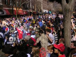 Arkansas's largest halloween festival features zombie paintball, a haunted train, a hay maze colorado: State Street Halloween Party Wikipedia