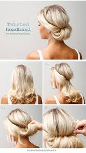 Headband Updo Bellashoot Hair Lengths Easy Updo Hairstyles Diy Hairstyles Easy