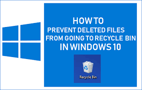 The recycle bin is the temporary storage for files that have been deleted in a file manager by the user but not yet permanently erased from the file system. How To Prevent Deleted Files From Going To Recycle Bin In Windows 10