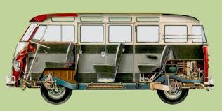 Image result for Medium Gray 1950 VW Bus