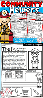 Community Helpers Reading Passages Community Helpers First Grade Community Helpers Activities Comm Community Helpers Reading Passages Community Helpers Unit