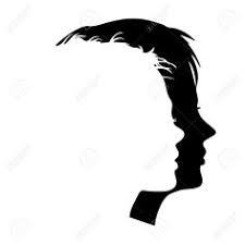 Silhouette Face Man And Woman Silhouette Face Profile