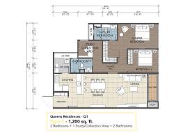 First office space area 1370. Queens Residences Q1 Ideal Homes