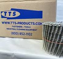Wire Coil Nails 15 Degree 3'' x 0.113'' Wire Coil Screw Shank  Electro-Galvanized Coil Nails