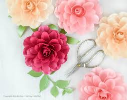 A step by step paper flower tutorial. How To Make Small Paper Roses Camellia Rose Template Tutorial