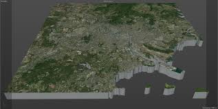 Brisbane City Australia 3d Model 50km Ad Australia City Brisbane Km In 2020 Brisbane City City Australia