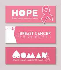 Pink breast cancer ribbon banner. Breast Cancer Banner Set With Girl Body Silhouette Vector Illustration C Cienpies 7218245 Stockfresh