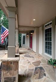 Cozy Front Porch Flooring Ideas Over Concrete For Your Home Stone Porches Front Porch Stone Front Porch Columns