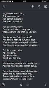 Hampir ntidak pernah marah kalo di goda. Aku Tak Pandai Bercinta
