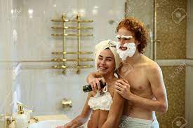 See more ideas about bathroom decor, bathroom, bathrooms remodel. Lovers Having Fun And Playing With Shaving Foam In The Bathroom Stock Photo Picture And Royalty Free Image Image 67976466