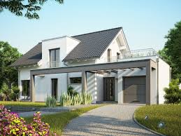 Einfamilienhaus Mit Garage Dachterrasse Satteldach Mit Zwerchgiebel Haus Bauen Ideen Bien Zenker Fertighaus Evolution 134 V Weber Haus Haus Haus Grundriss