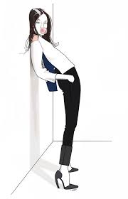 Fille de mode avec l'arc noir repéré dans les cheveux. Les Filles Qui Se La Petent Accro De La Mode