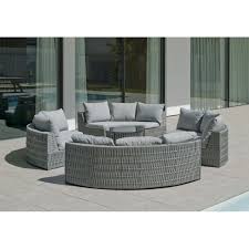 L'élégance et le confort sont les principales caractéristiques de cette chaise ! Ensemble Salon De Jardin Haut De Gamme Naroh En Aluminium Gris Fonce Alu Corde Gris