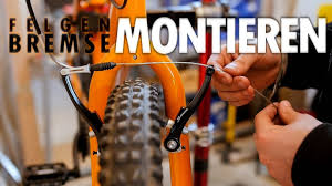 Fahrrad Felgenbremse Montieren Youtube