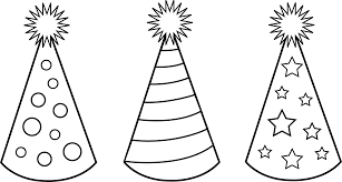 Birthday Party Hat Coloring Pages Birthday Party Hats Party Hat Template Birthday Hat