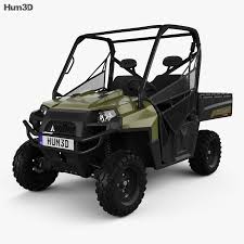 3d Model Of Polaris Ranger Diesel 2014 In 2020 Polaris Ranger 3d Model Ranger