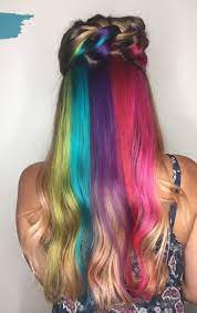 Rainbow Hair Unicorn Magic Hair Styles Long Hair Tips Cool Hair Color