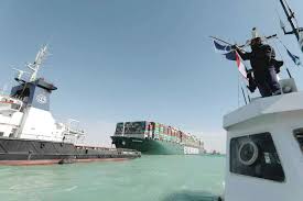 Ship blocking suez canal is freed. Iza8zejsrpryxm