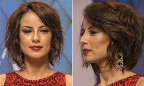 Andreia horta, estrela da novela império, está usando um moderno chanel graduado. Pin Em Cabelos