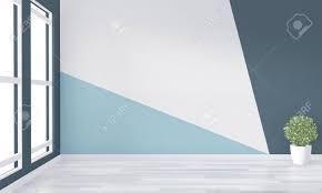 The bedroom is the most private and personal space in the entire house. Ideas Of Empty Room Geometric Wall Art Paint Design Color Full Stock Photo Picture And Royalty Free Image Image 130662124
