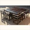 Bring rustic style to your dining room with this dining table, which mimics the design of picnic tables. 1